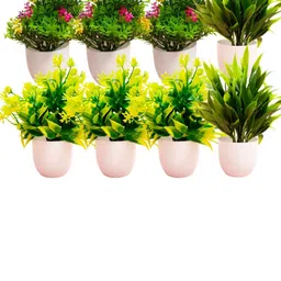 Dekorly Multi Plastic Artificial Flowers & Plants With Pot-picture-40