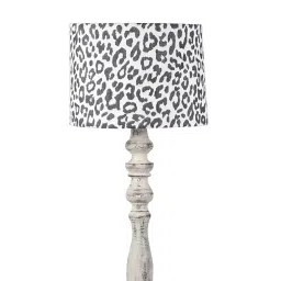 Tucasa TC-149 56.5 Inch Leopard Print Floor Lamp with Wooden Base image 3