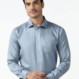 Blackberrys Men India Slim Fit Solid Spread Collar Pure Cotton Formal Shirt-picture-39
