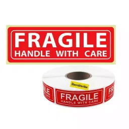 EzeePacks 7.5x2.5 cm Fragile Stickers (Pack of 1,1000 Stickers Each)-picture-29