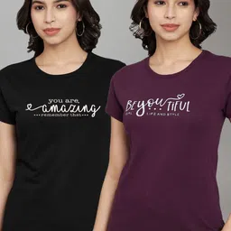 Trend Level Women 2 Applique T-shirt-picture-12