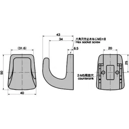 TAKIGEN Cross Hook Aluminum Alloy 199 g, C-55 image 2