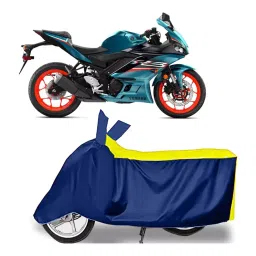 Auto Pearl Two Wheeler Cover for Yamaha YZF R3 BS6 - Yellow, Blue-picture-35