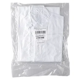 AS ONE CR Jacket Stand Collar SC-101 for Unisex XL Size 98.2% Polyester, 1.8% Conductive Fiber White, SC101 image 2