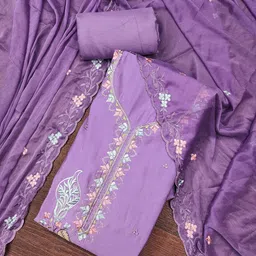 Maroosh Embroidered Pure Cotton Unstitched Dress Material-picture-34