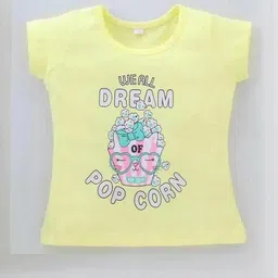 MUSNAH GARMENTS Kids-Unisex Yellow Pure Cotton Clothing Set-image-42