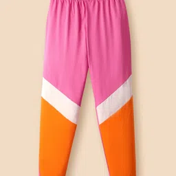 Tiara 100% Cotton Jersey Knit Full Sleeves Angel Text Beaded & Cut Sew Top With Coordinating Joggers Set - Pink image 5