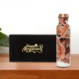 INTERNATIONAL GIFT Multicoloured Single Copper Printed Water Bottle-image-46