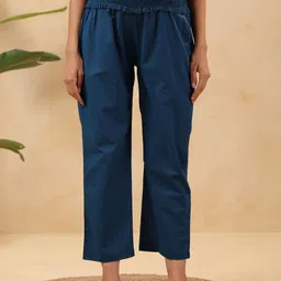 Ikk Kudi by Seerat Women Relaxed Straight Leg High-Rise Maternity Trousers-picture-55