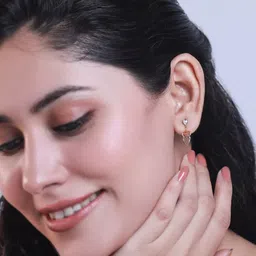 CANDERE A KALYAN JEWELLERS COMPANY 18KT Gold Diamond Earrings-picture-22