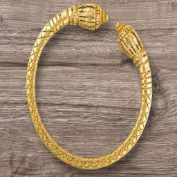 Anvika Men Gold-Plated Kada Bracelet-picture-36