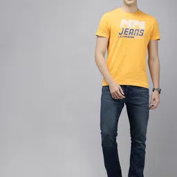 Pepe Jeans Brand Logo Printed Pure Cotton Slim Fit T-shirt-picture-24