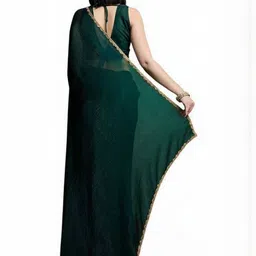 GHAN SALS Women Embellished Border Baluchari Saree With Unstitched Blouse Piece image 2