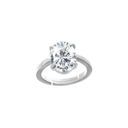 GenZcomplex Rhodium-Plated Brass Zircon Finger Ring-picture-5