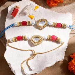 House of Pataudi Bhai Bhabhi Rakhi Gift Set image 1