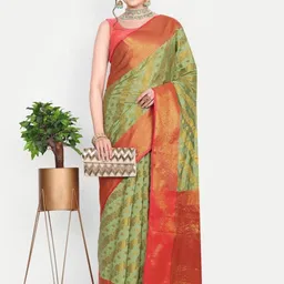 jayant creation Green Art Silk Barasi Sarees-picture-41
