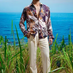 ASUKA Men Floral Opaque Printed Casual Shirt image 4