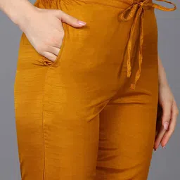 KALINI Women Regular Kurta with Trousers & With Dupatta image 3