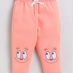 Wonderchild Smiley Face Embroidered Pajama - Peach image 2