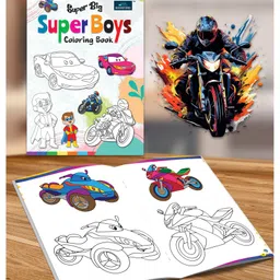 book ford publications Super Big Coloring Book - Super Boys For Kids image 3