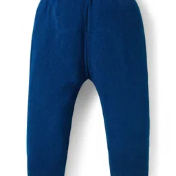 Babyhug Knit Full Sleeves Pullover Sweater Set with Geometry Design - Light Blue & Navy Blue image 4