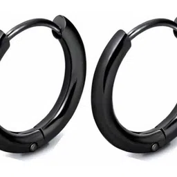shobhram Circular Shaped Hoop Earrings image 2