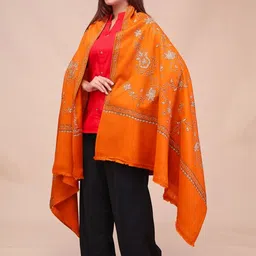 SWI Stylish Women Floral Embroidered Pashmina Shawl image 3