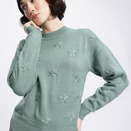 glitchez Embroidered Embrace Floral Pullover-picture-16