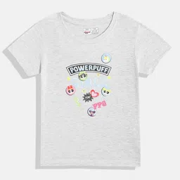 Eteenz Girls Powerpuff Girls Printed Pure Cotton T-shirt-picture-26