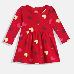 GAP Girls Printed Pure Cotton Fit & Flare Dress-image-10