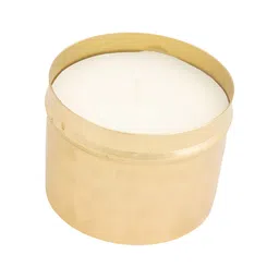 Aura White & Gold-Toned 1 pieces Jar Candle image 2