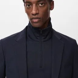 MANGO MAN Notched Lapel Single-Breasted Blazer image 4