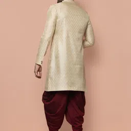 KISAH Woven Design Sherwani Set image 5