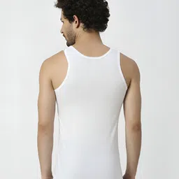 FRENCHIE Men Pack of 3 Cotton Innerwear Vests image 3