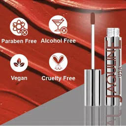 Jaquline USA Long Lasting Glossy Lipstick With Vitamin E - 3.5 ml - Super Rizz image 2