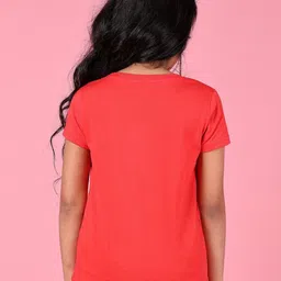 V-Mart Girls Printed Applique T-shirt image 3