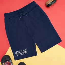 Pantaloons Junior Striped Pattern Shorts - Estate Blue-picture-11