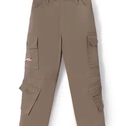Noddy Solid Pocket Detailed Pant - Brown-picture-26