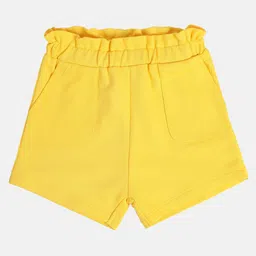 MINI KLUB Cotton Solid Shorts - Yellow-image-98