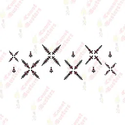 Comet Busters Ethnic Motifs Traditional Bindis - Black image 2