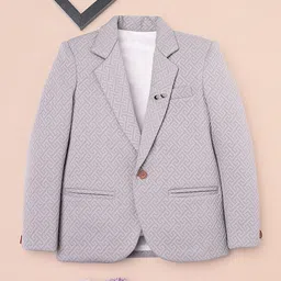 Ridokidz Boys Notched Lapel Full Sleeves Blazers image 3