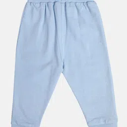 MINI KLUB Cotton Knit Solid Joggers - Blue image 3