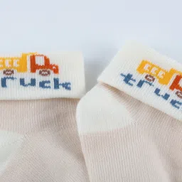 Kidofash Cotton Set of 3 Vehicles Printed Socks - Multi Colour image 3