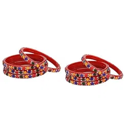 SOMIL Set Of 32 Artificial Stones Studded Bangles-picture-19
