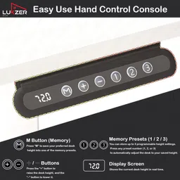 lukzer EST-003 Engineered Wood Office Table image 5