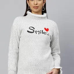 Pierre Carlo Turtle Neck Pullover with Embroidered Detail image 1