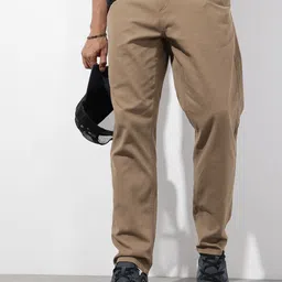 The Roadster Lifestyle Co. Men Relaxed Fit Chinos Trousers-picture-12