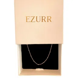 EZURR Rose Gold-Plated Tiny Link Anklet image 3