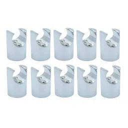 CLINTON Wall Mounted Hook Silver for Faucet,Health Faucet Holder,Hand Shower Holder (Pack of 10)-image-16