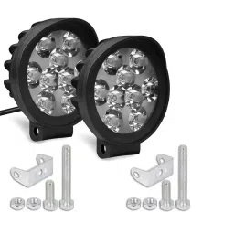 Cartronics 9 Round Cap LED Fog Light With On/Off Switch for Yamaha MT 15 BS6(Set of 2 Pcs) image 3